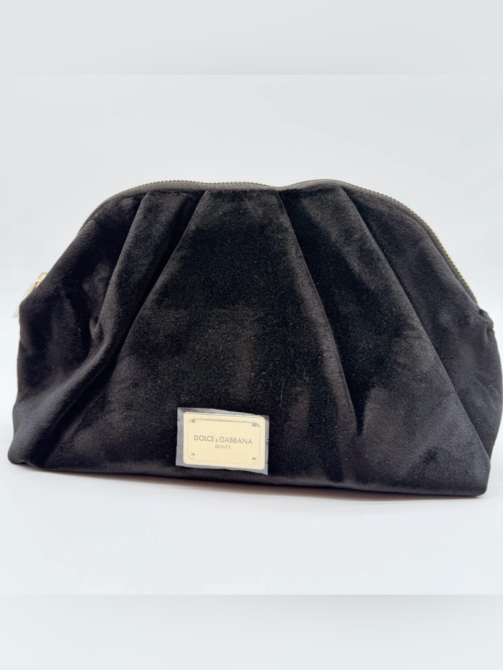 Dolce & Gabbana Beauty velvet cosmetic bag